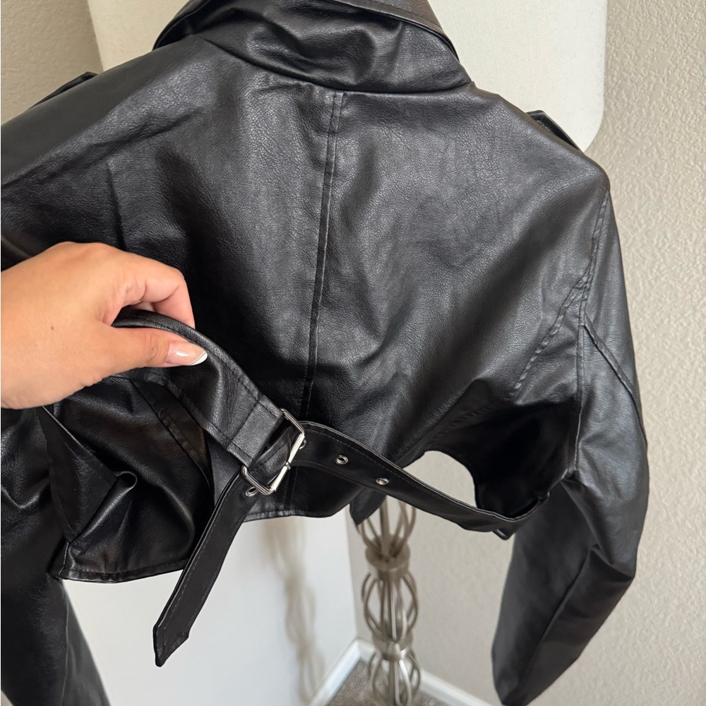 Black Leather Women's Jacket